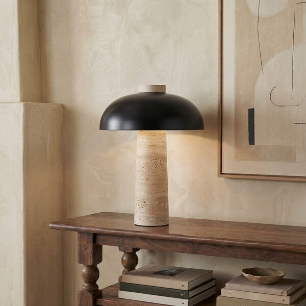 Larino Travertine Table Lamp