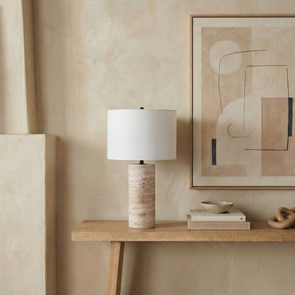 Donnici Travertine Table Lamp
