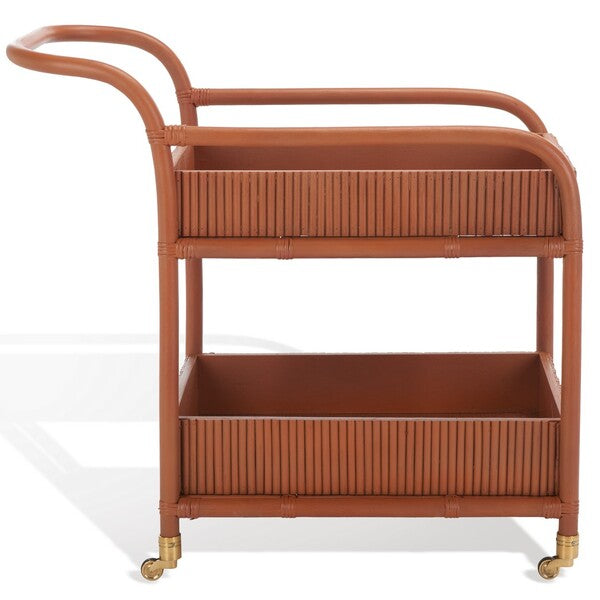 Progno 35 in. Rattan Bar Cart