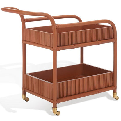 Progno 35 in. Rattan Bar Cart