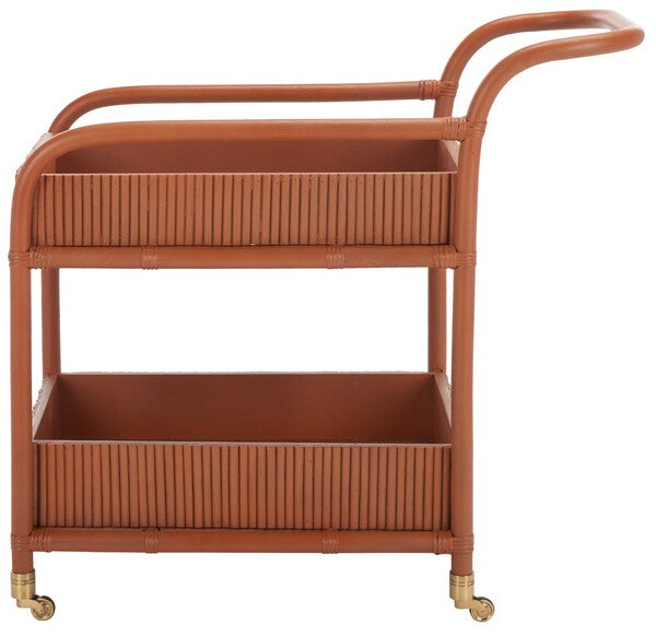 Progno 35 in. Rattan Bar Cart