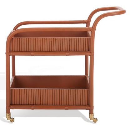 Progno 35 in. Rattan Bar Cart