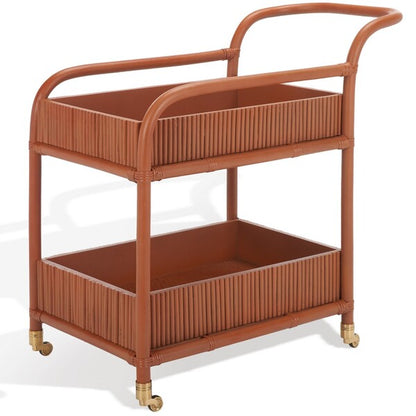 Progno 35 in. Rattan Bar Cart