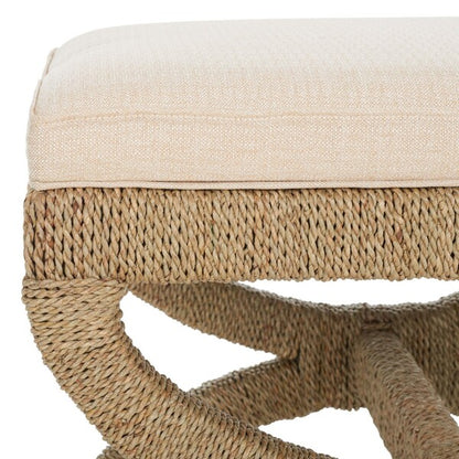 Vilpian Woven Seagrass Ottoman