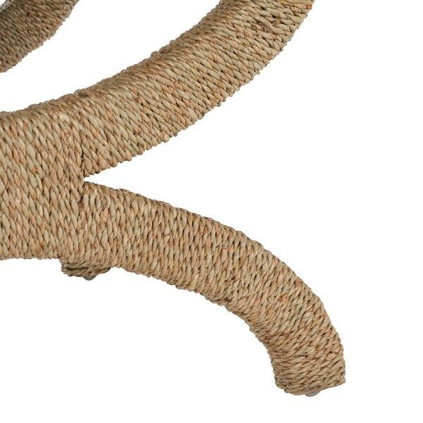 Vilpian Woven Seagrass Ottoman