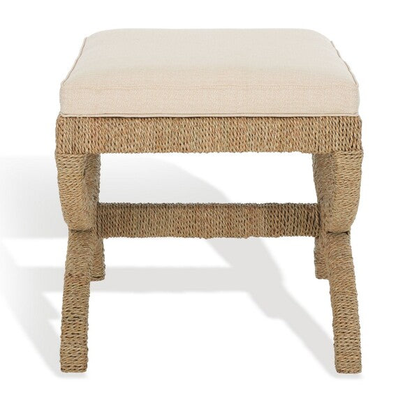 Vilpian Woven Seagrass Ottoman