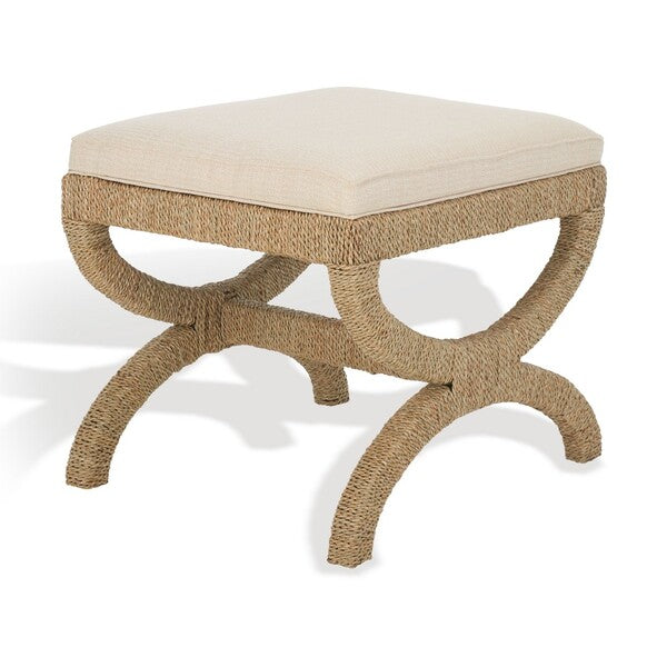 Vilpian Woven Seagrass Ottoman