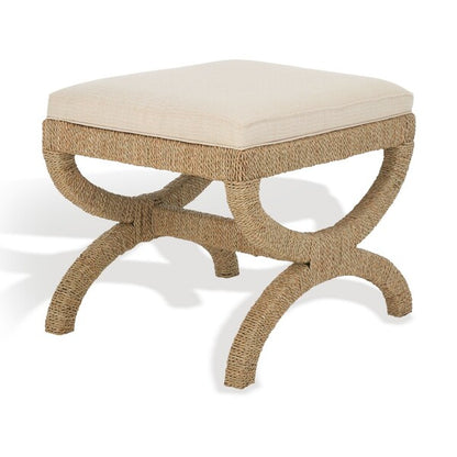Vilpian Woven Seagrass Ottoman