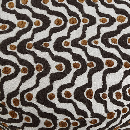 Carbone Plush Fabric Ottoman