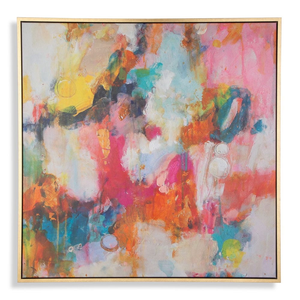Radiant Flow 44 in. Framed Canvas