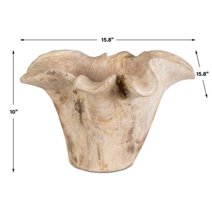 Zoagli Teak Wood Outdoor Bowl