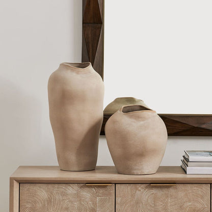 Verona Earthenware Outdoor Vases - Set of 2