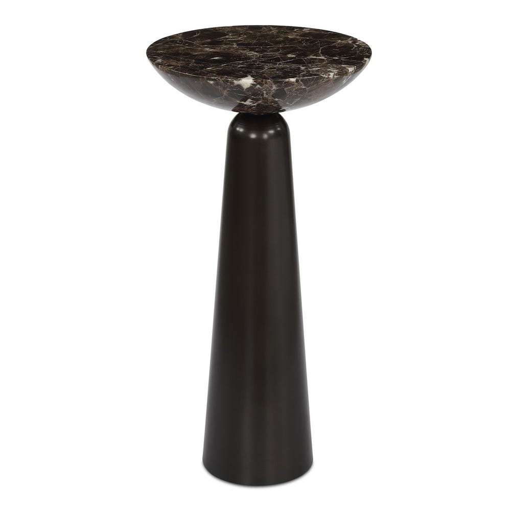 Pianta 22 in. Marble Accent Table