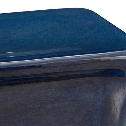 Alcide 18 in. Earthenware Outdoor Accent Table
