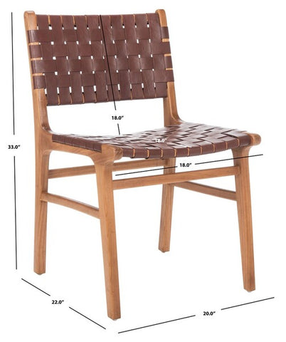 Gasperi Cognac Dining Chair - Set of 2