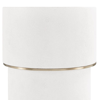 Partenope 23 in. Accent Table - White