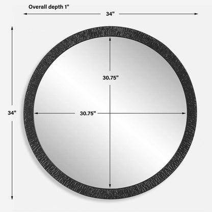 Cascia 34 in. Round Mirror