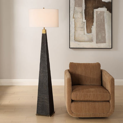 Saliano 68 in. Wood Floor Lamp