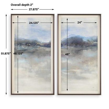 Veil of Dusk  52 in. Framed Prints - Set of 2