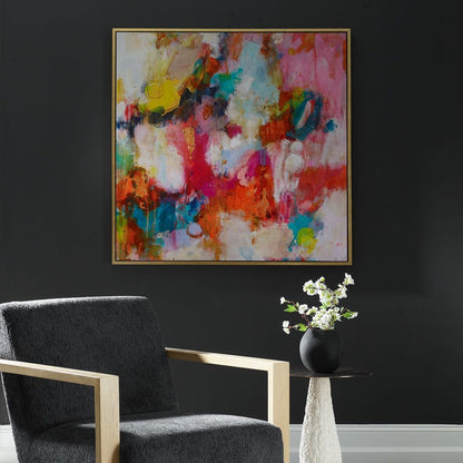 Radiant Flow 44 in. Framed Canvas