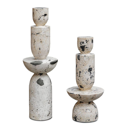 Maura Outdoor Limestone Sculpture - Set of 2