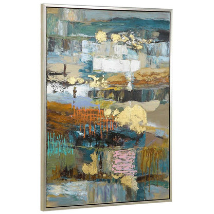 Urban Motion 49 in. Hand Painted Canvas