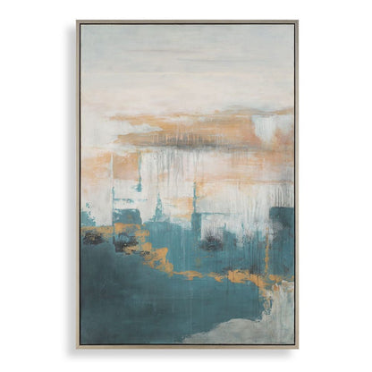 Ocean Whisper 62 in. Hand Painted Canvas