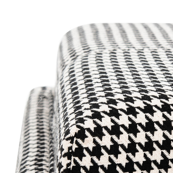 Pione Single Tray Ottoman - Black & White