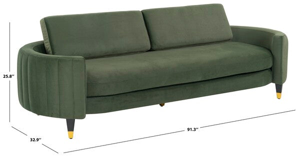 Tempio 91 in. Velvet Sofa