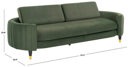 Tempio 91 in. Velvet Sofa