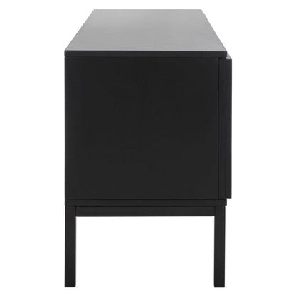 Recovato 54 in. Rattan TV Stand - Black