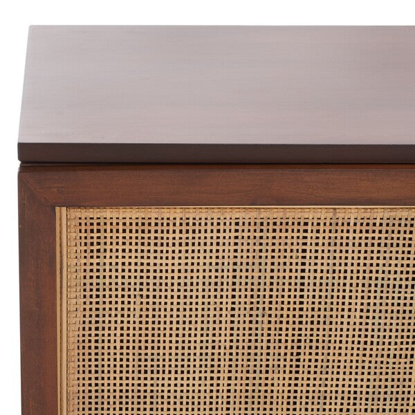 Recovato 54 in. Rattan TV Stand - Walnut