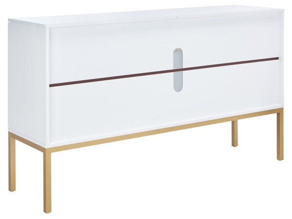 Plesio 54 in. Rattan Sideboard - White