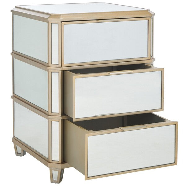 Cosenza 27 in. Mirror Nightstand