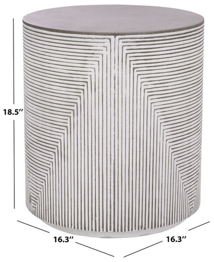 Corso 19 in. Ficonstone Outdoor Accent Table