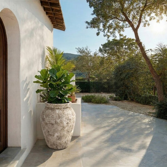 Gassano Large Ficonstone Outdoor Planter