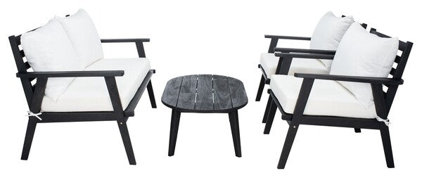 Marzano 4 Piece Acacia Wood Outdoor Living Set