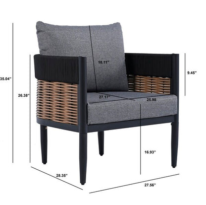 Settimo Grey Outdoor Accent Chair - Set of 2