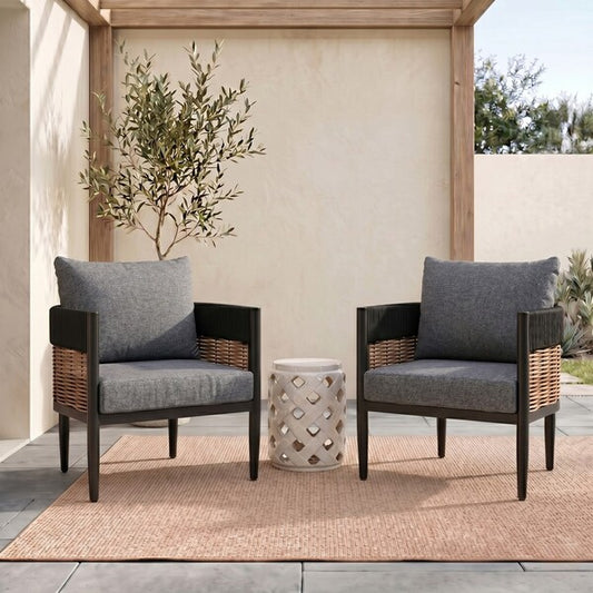 Settimo Grey Outdoor Accent Chair - Set of 2