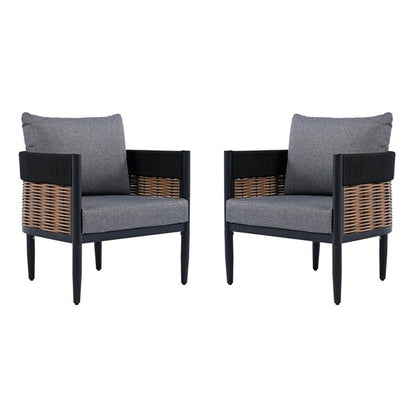 Settimo Grey Outdoor Accent Chair - Set of 2