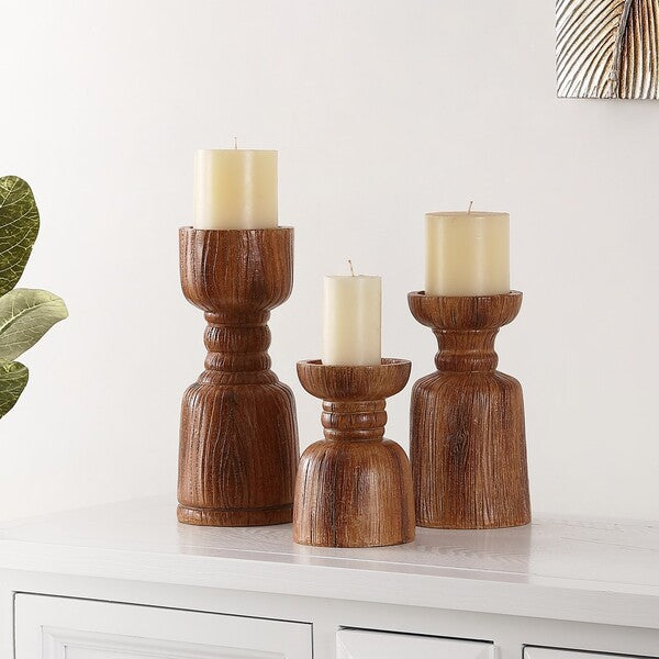 Fienil Ployresin Candle Holders - Set of 3