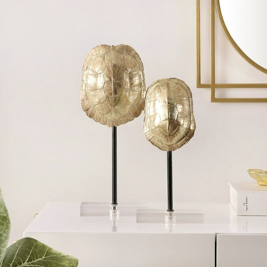 Visano Turtle Shell Table Decor - Set of 2