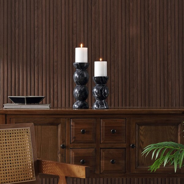 Sauglio Marble Candle Holder - Set of 2