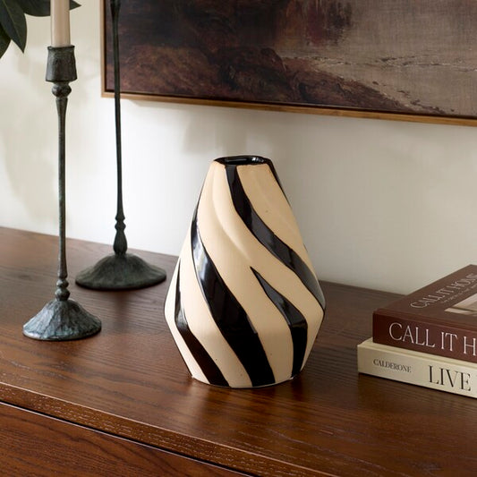 Bove Ceramic Spiral Vase