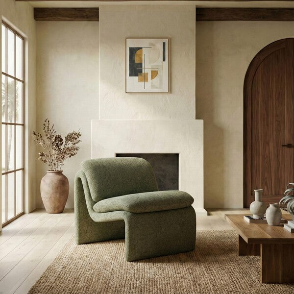 Vestini Performance Fabric Accent Chair - Green