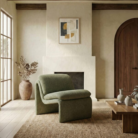 Vestini Performance Fabric Accent Chair - Green