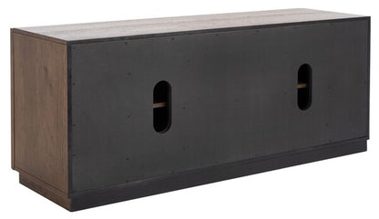 Pozzolo 58 in.  Oak Veneer Media Stand