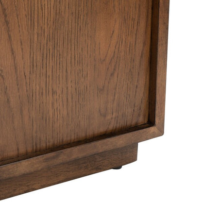 Pozzolo 58 in.  Oak Veneer Media Stand