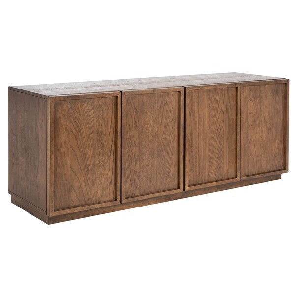 Pozzolo 58 in.  Oak Veneer Media Stand
