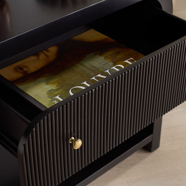 Catania 30 in. Nightstand - Black